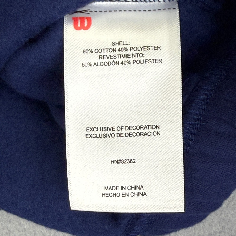 Wilson Crew Neck Youth Girls Sweatshirt Sz XL (14/16) Navy Retro Sport Soft NWT - Picture 7 of 14